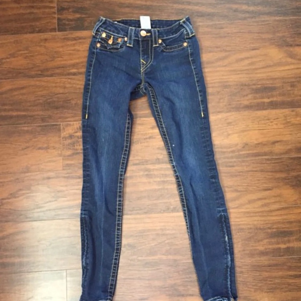 True Religion Skinny Jeans with Ankle Zippers